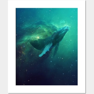 Cosmic Whale Posters and Art